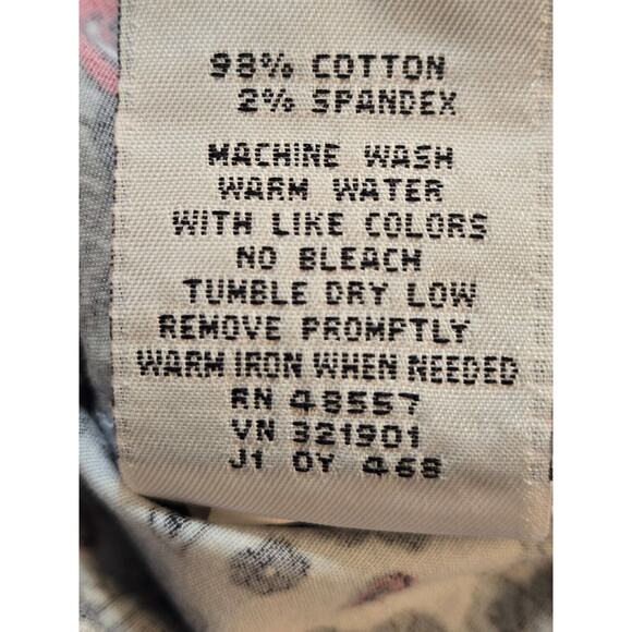 Ellemenno Skort -Zipper Center Back Red & Blues 3 inch Side Slits Jr's Sz 13 - Picture 5 of 5